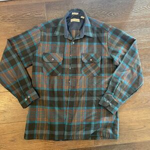 Vintage Backpacker Flannel Shirt; Men’s Sz M (15-15 1/2); 100% Acrylic